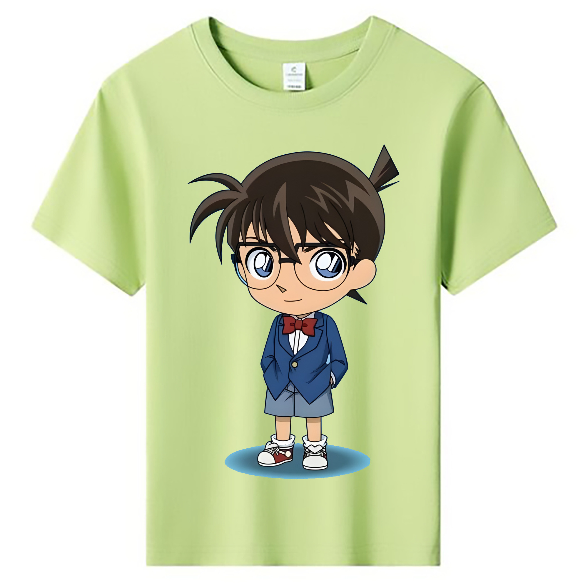 （画像用） 名探偵コナン 江戸川 コナン Detective Conan Conan Edogawa 綿100％キッズTシャツ（フロントプリント）